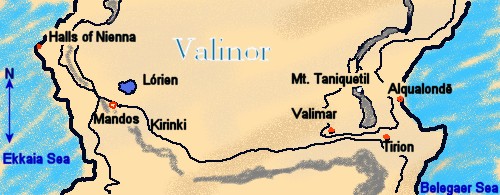 Herumor's map of Valinor