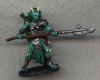 painted RPG miniature half dragon