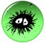 Soot in green bubble.