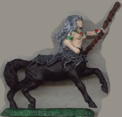 painted centauress miniature