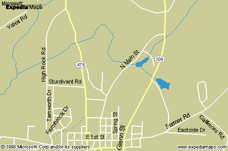 Map of John Crook's Land in Rowan County, North Carolina