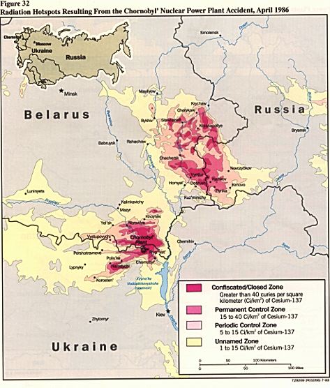 Chernobyl Disaster Map